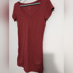 Caslon long T shirt Red